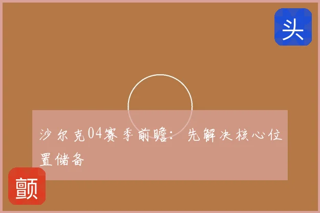 沙尔克04赛季前瞻：先解决核心位置储备
